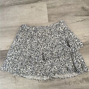 Japna Patterned mini Skirt Ruffles